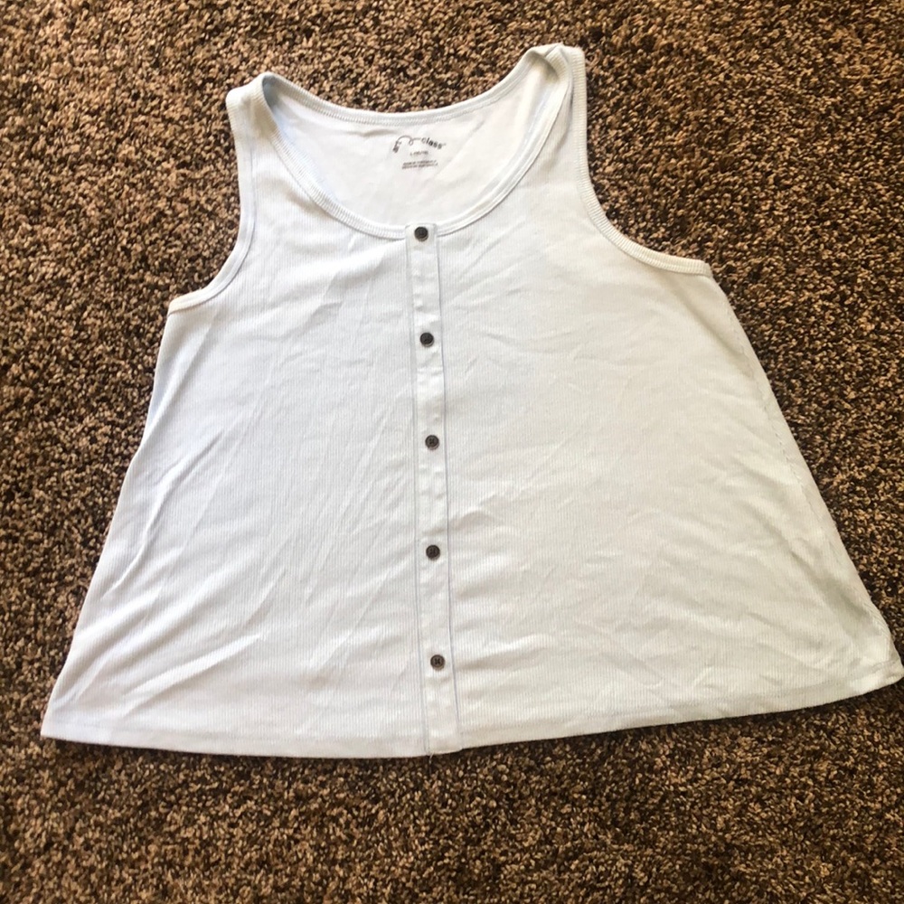 Girls Baby Blue Tank Top